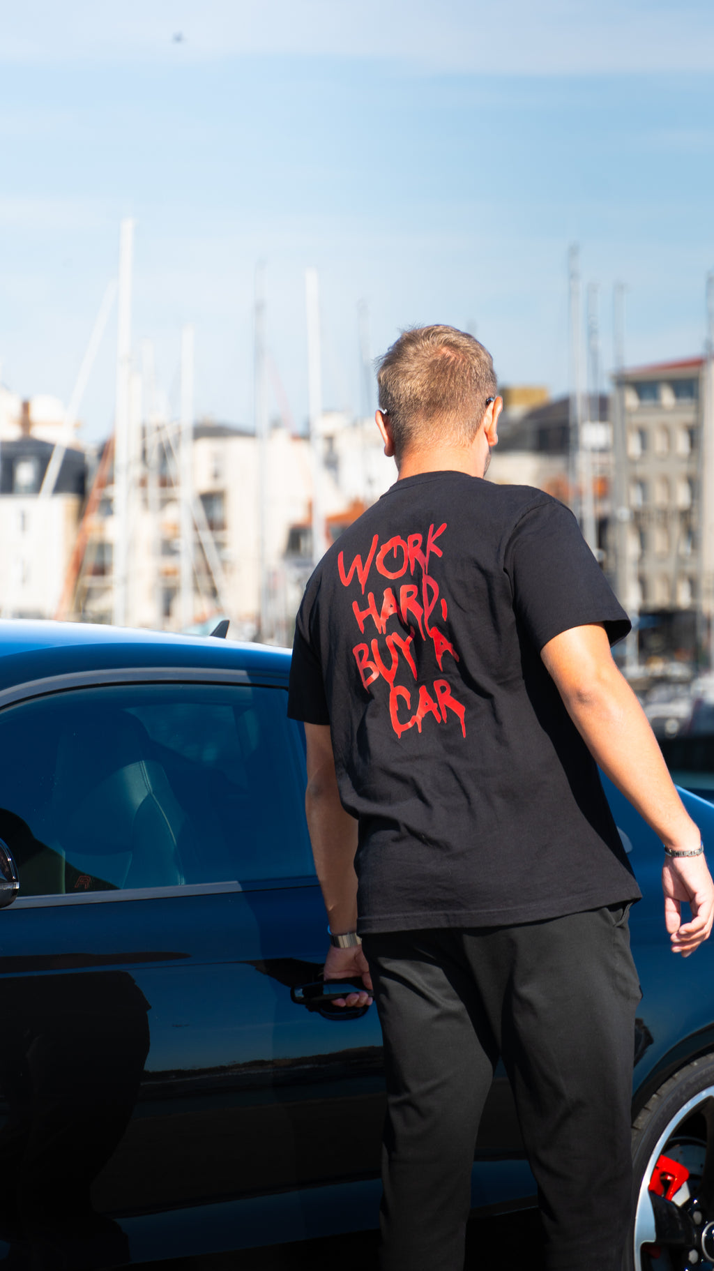 DRVN T-Shirt - Work hard buy a car
