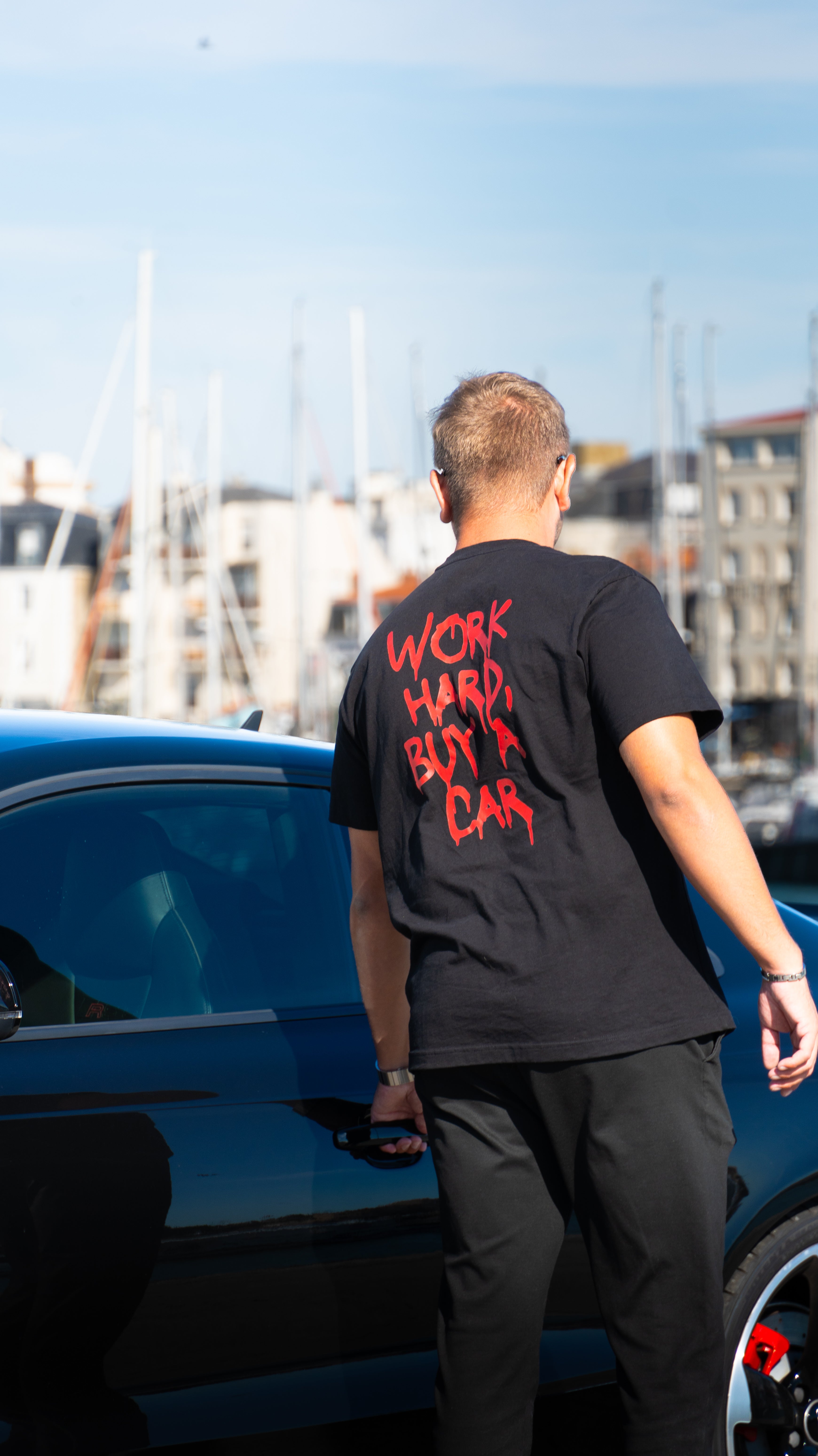 DRVN T-Shirt - Work hard buy a car